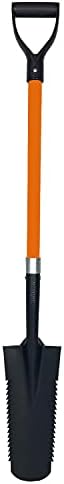 Heavy-Duty Digging Shovel 41-Inch with Trenching Blade and Comfortable Handle