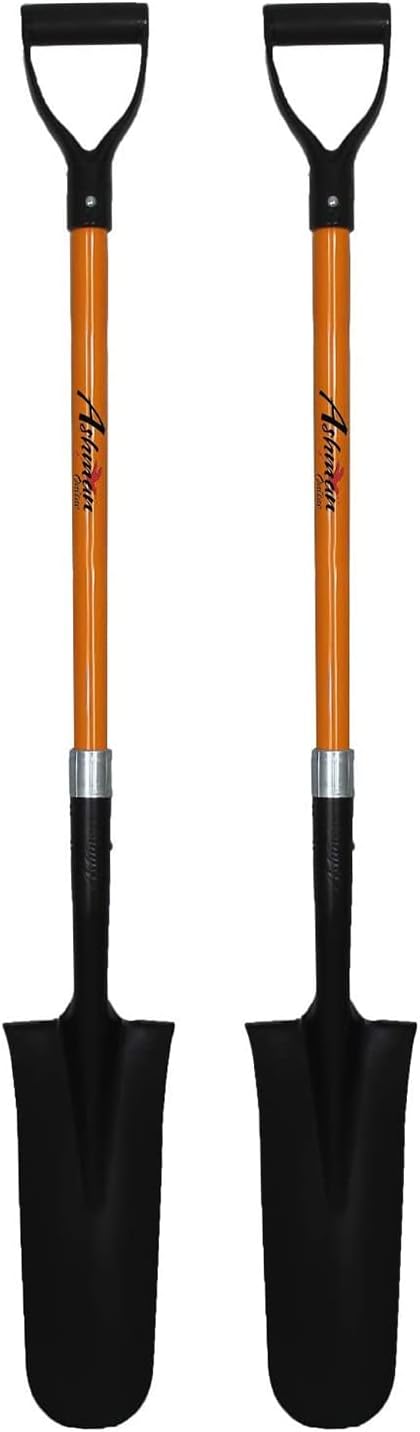 Heavy-Duty Digging Shovel 41-Inch with Trenching Blade and Comfortable Handle