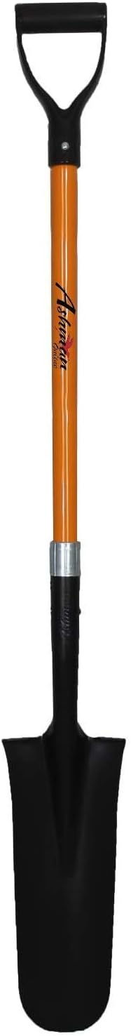 Heavy-Duty Digging Shovel 41-Inch with Trenching Blade and Comfortable Handle