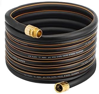 Garden Hose 5/8 Inch Custom Length No Kink Flexible Leakproof 600 PSI