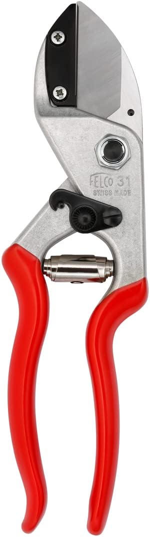 Pruning Shears Swiss-Made Bypass Garden Clippers with Replaceable Parts