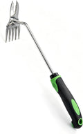 2-in-1 Hand Weeder Puller Heavy Duty Stainless Steel Deep Root Remover Tool