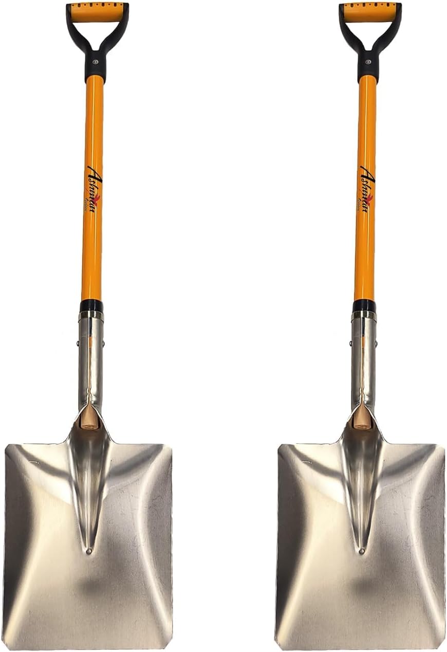 Heavy-Duty Digging Shovel 41-Inch with Trenching Blade and Comfortable Handle