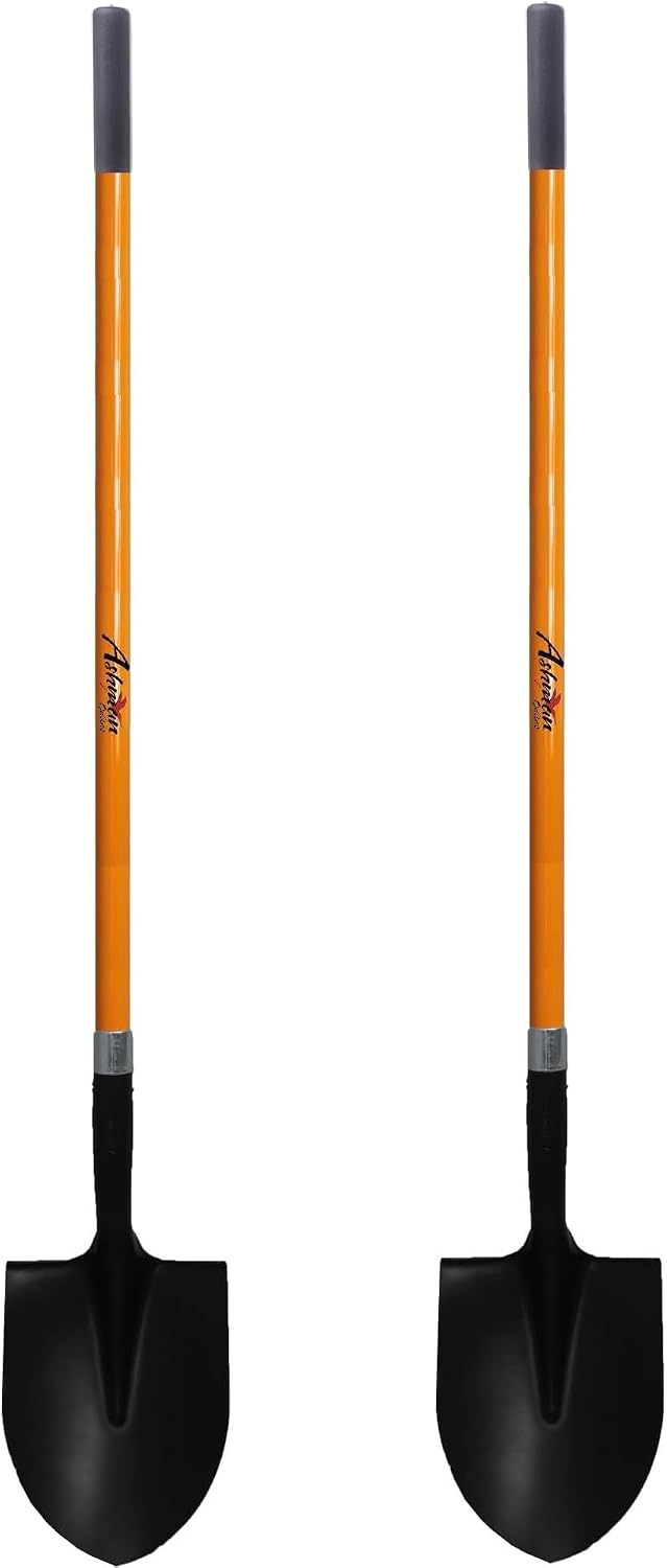Heavy-Duty Digging Shovel 41-Inch with Trenching Blade and Comfortable Handle