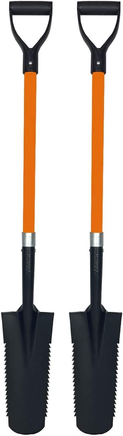 Heavy-Duty Digging Shovel 41-Inch with Trenching Blade and Comfortable Handle
