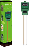 3-in-1 Soil Moisture Light pH Tester for Garden Lawn Farm Indoor Outdoor Use Green