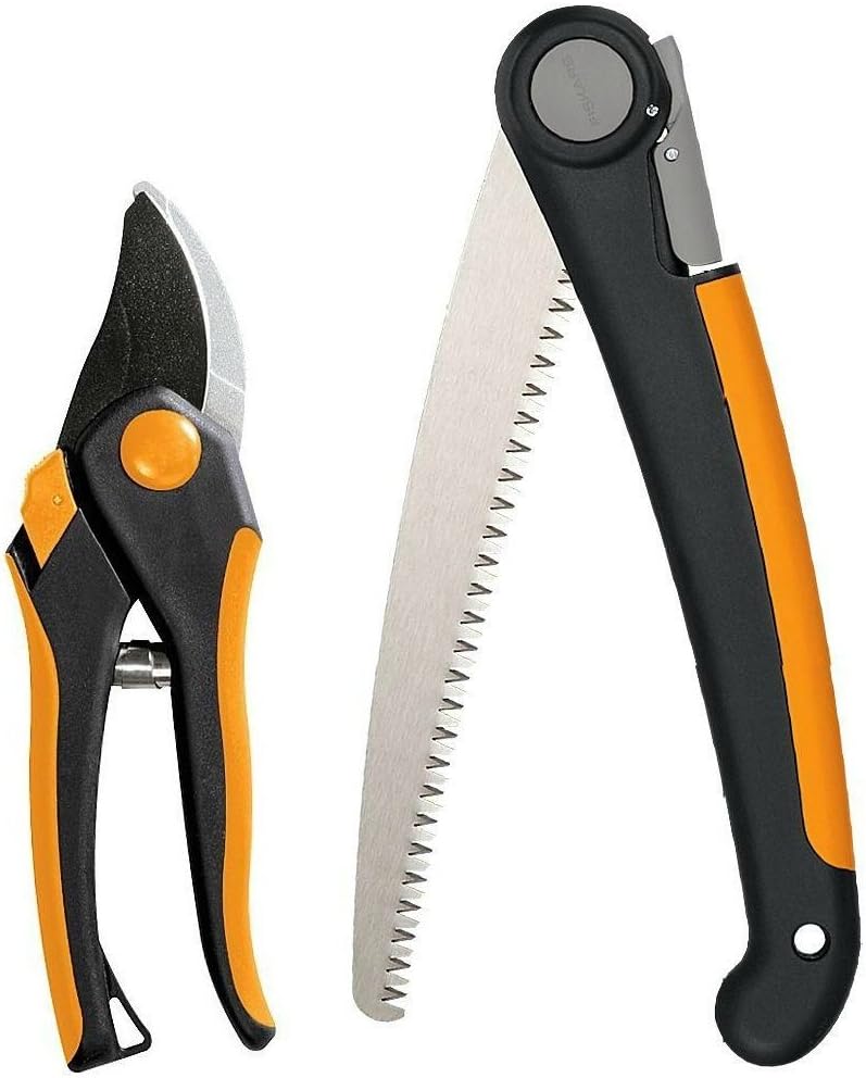 Bypass Pruning Shears 5/8 Inch Cut Capacity Garden Clippers All Steel