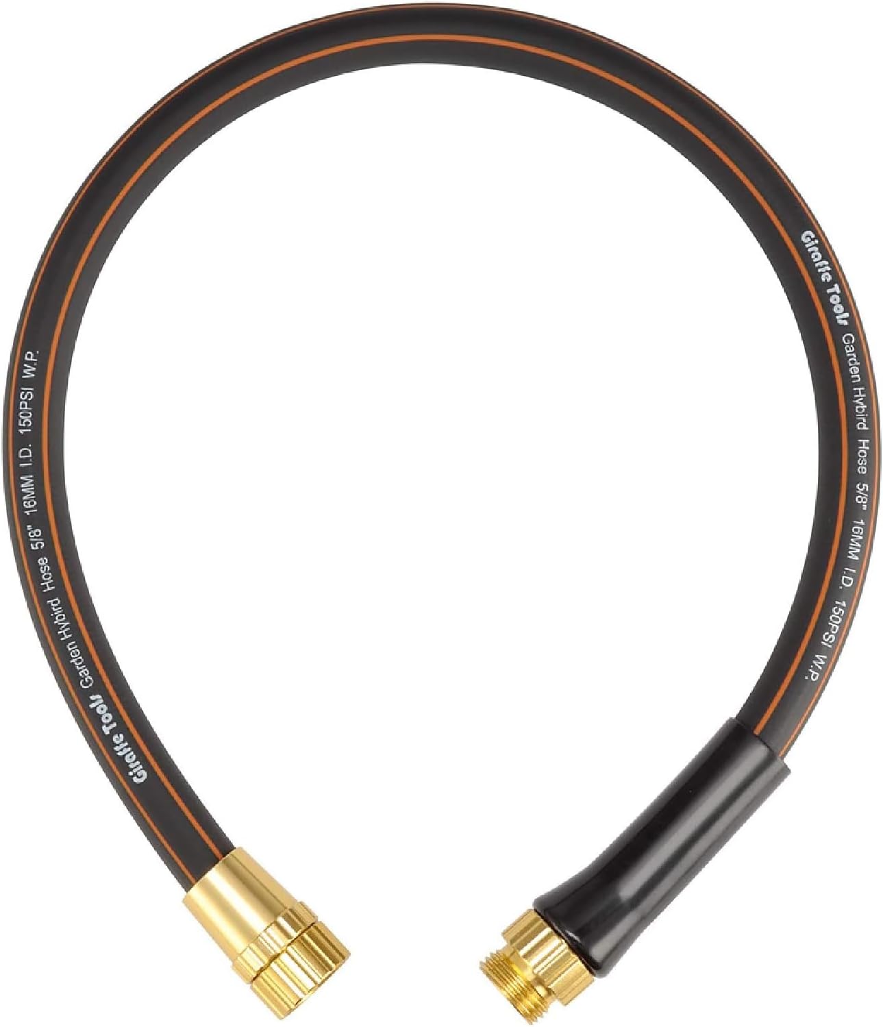 Garden Hose 5/8 Inch Flexible Lightweight Hybrid Hose with Swivel Handle
