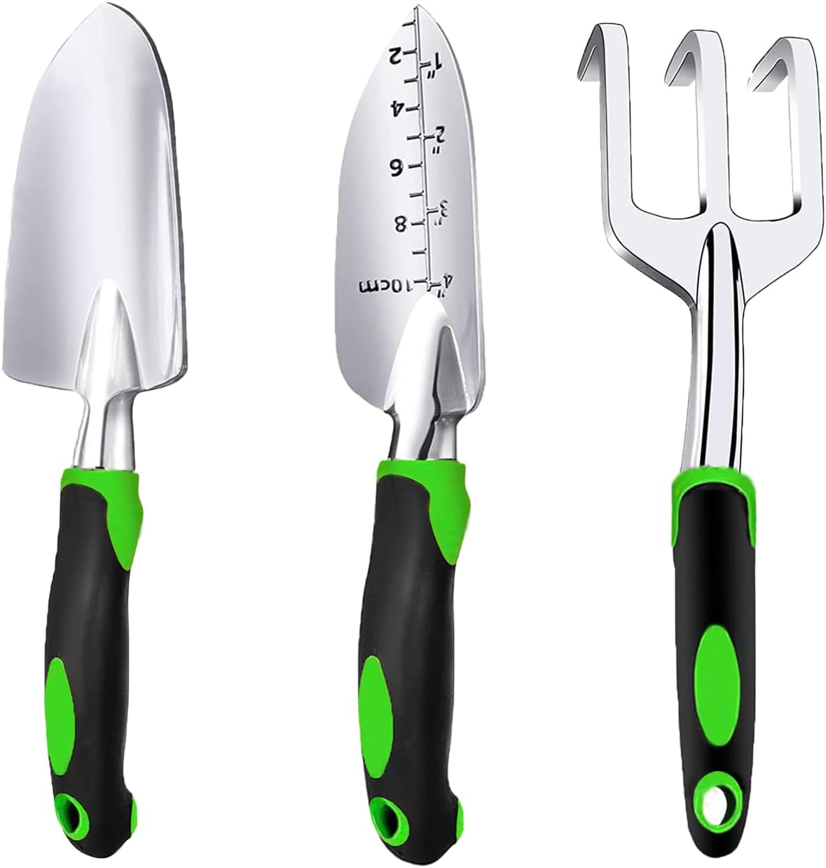 3-Piece Garden Hand Tool Set with Ergonomic Non-Slip Handles for Planting