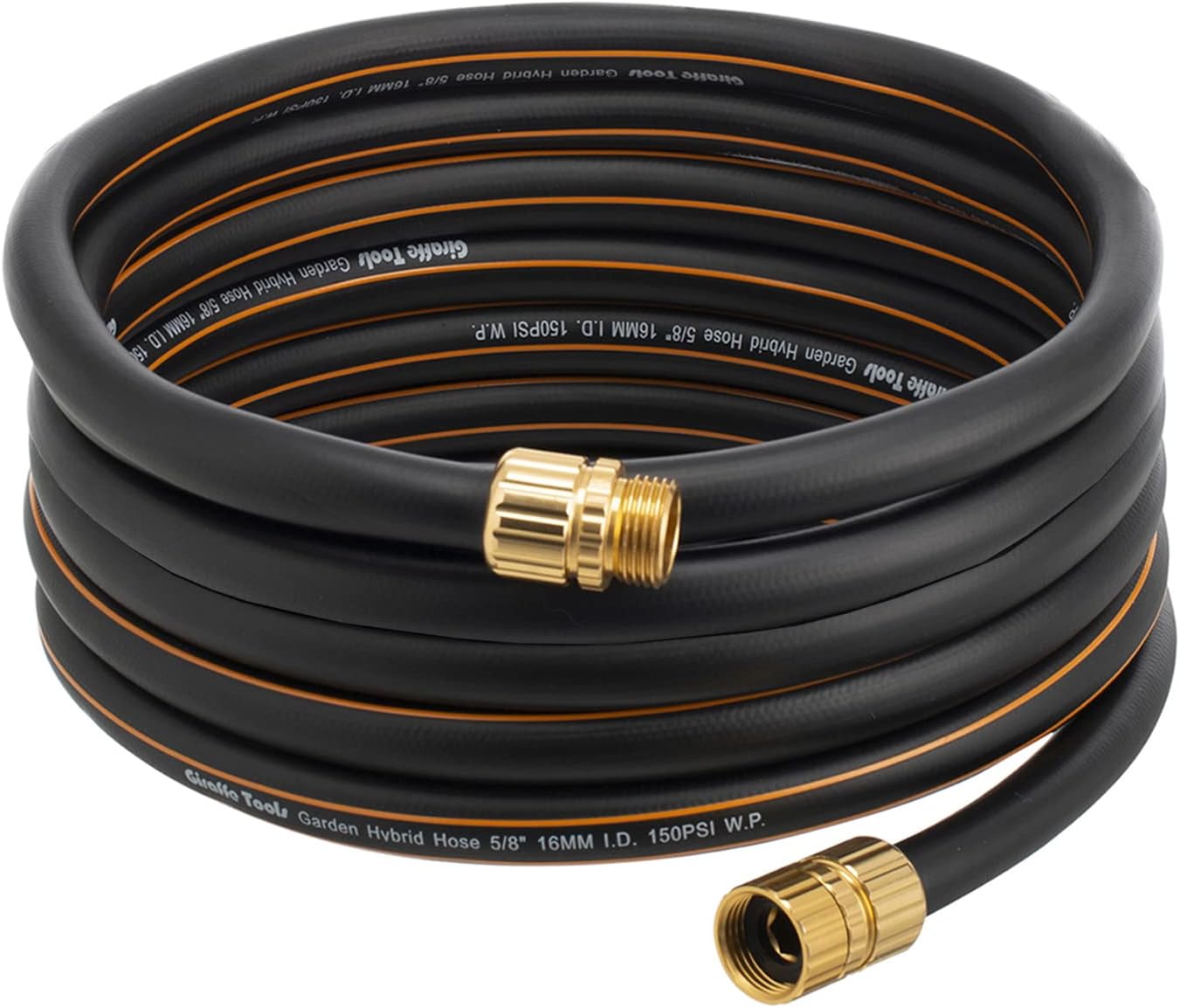 Garden Hose 5/8 Inch Custom Length No Kink Flexible Leakproof 600 PSI