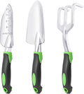 3-Piece Heavy Duty Garden Tool Set with Ergonomic Non-Slip Handle