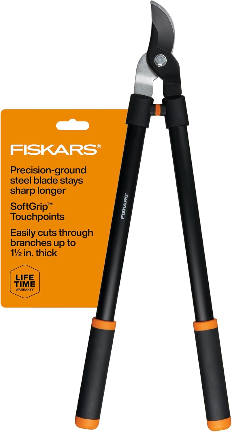 28" Garden Bypass Loppers, Tree Trimmer with 1.5" Cut Capacity