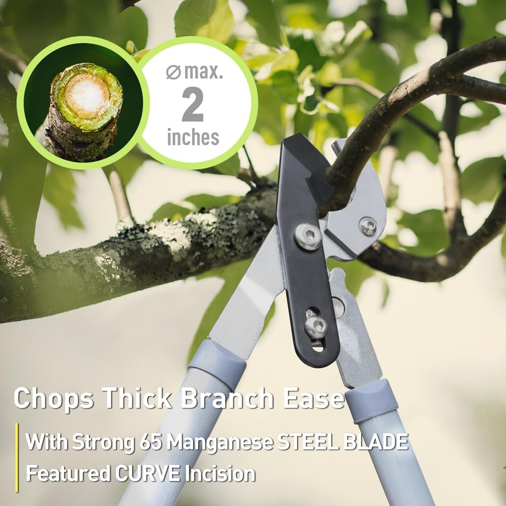3PCS Garden Pruning Shears Lopper Set with Hedge Clippers and Bypass Pruner