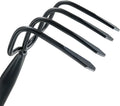 4 Tine Garden Cultivator Rake with Long Handle for Digging Loosening Weeding