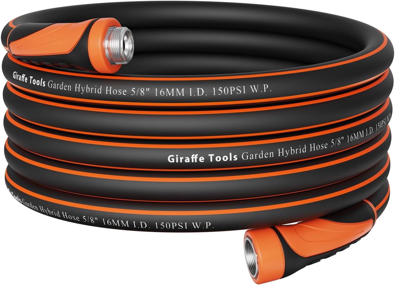 Garden Hose 5/8 Inch Flexible Lightweight Hybrid Hose with Swivel Handle