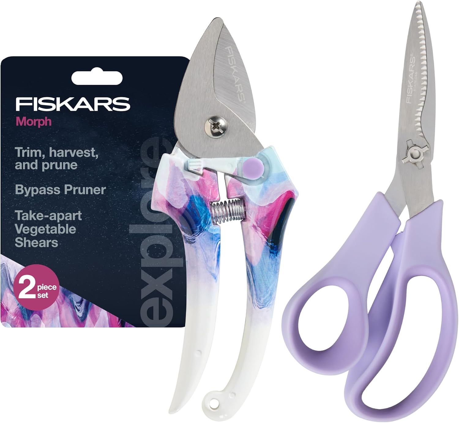 Bypass Pruning Shears 5/8 Inch Cut Capacity Garden Clippers All Steel