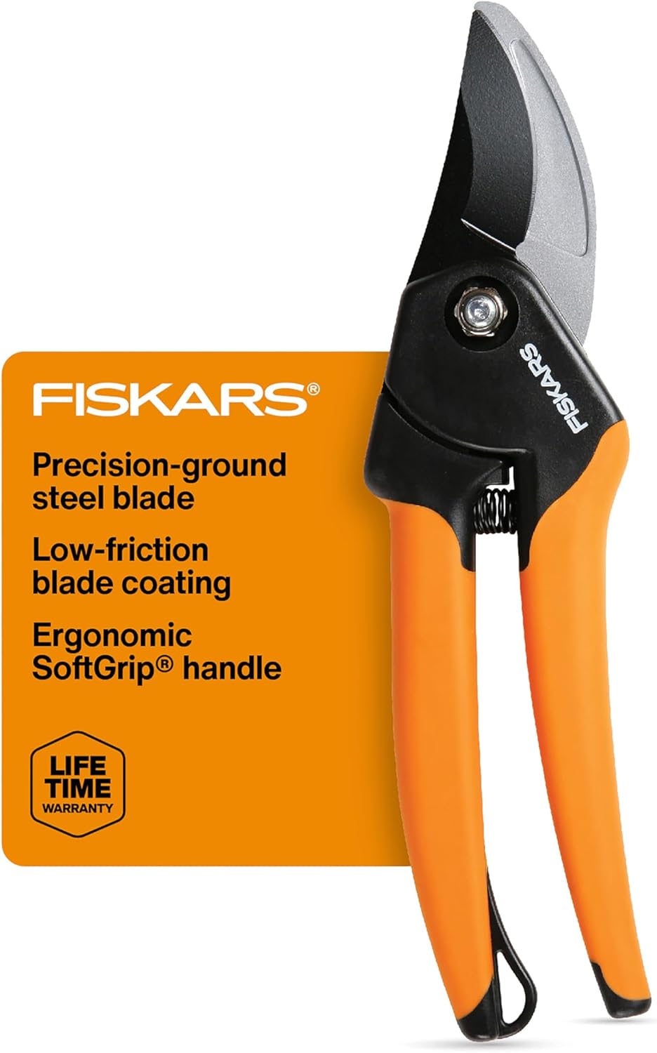 Bypass Pruning Shears 5/8 Inch Cut Capacity Garden Clippers All Steel