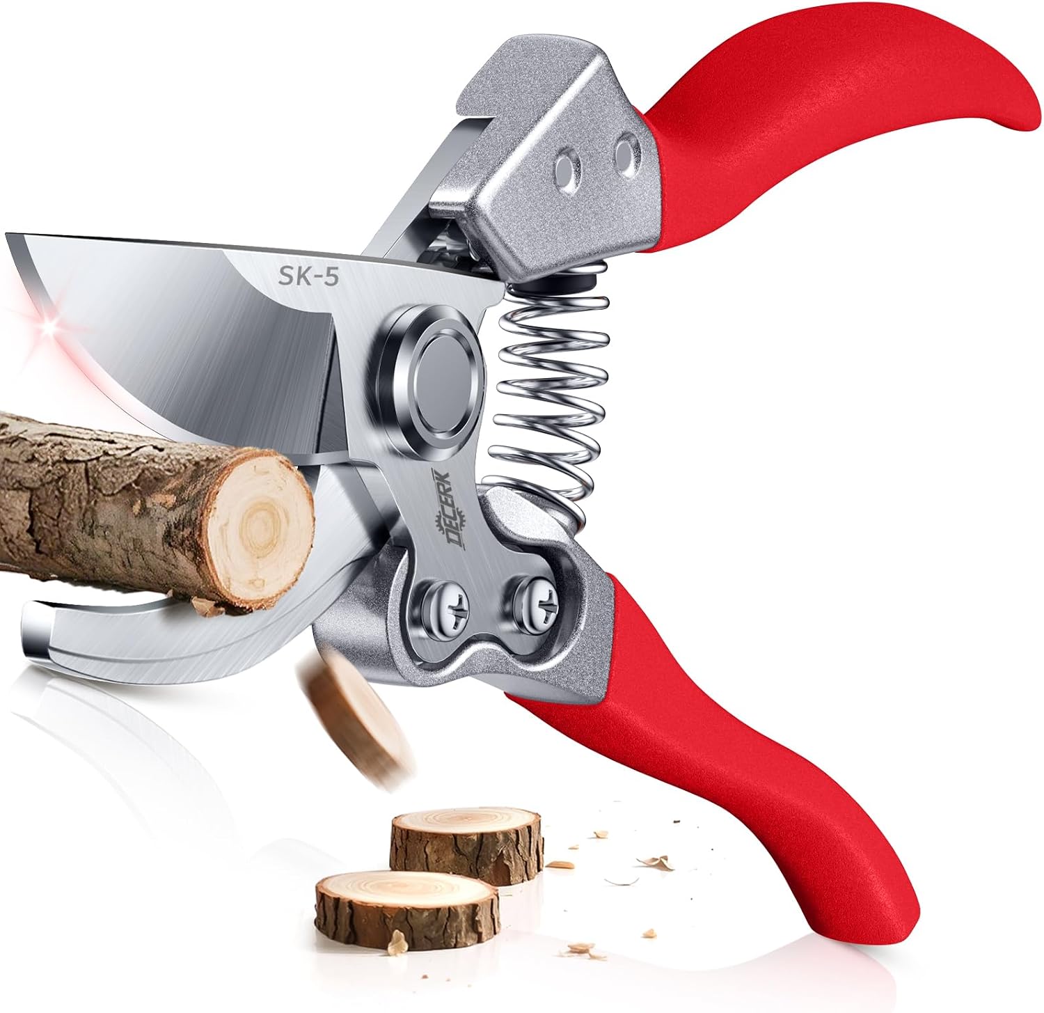 Professional Pruning Shears with Japanese Steel Titanium Blade for Garden Cutting