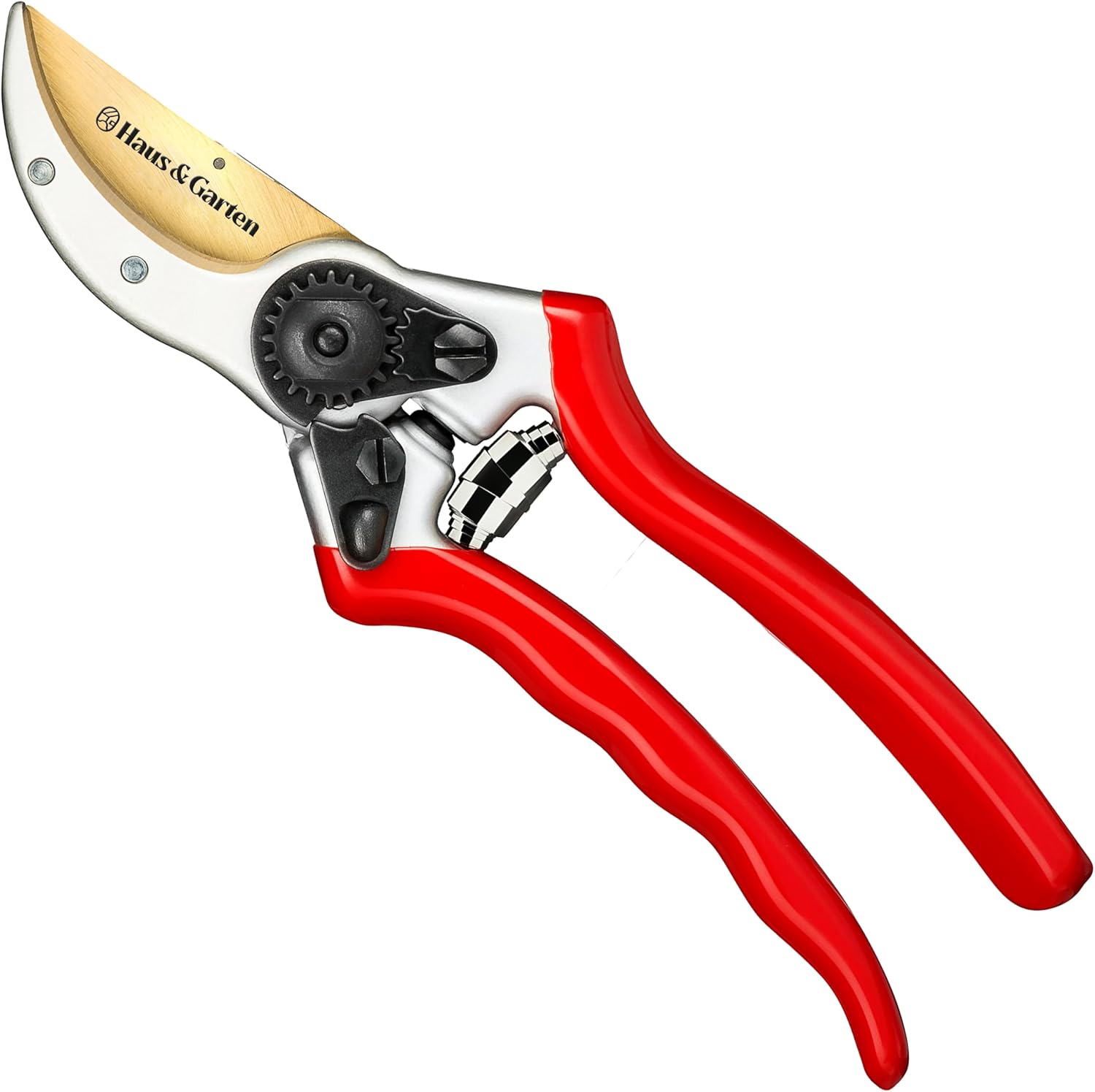8.5" Professional Premium Titanium Bypass Pruning Shears - Pruners, Garden Shears, Heavy Duty Handheld Clippers, Pruner Scissor Tool