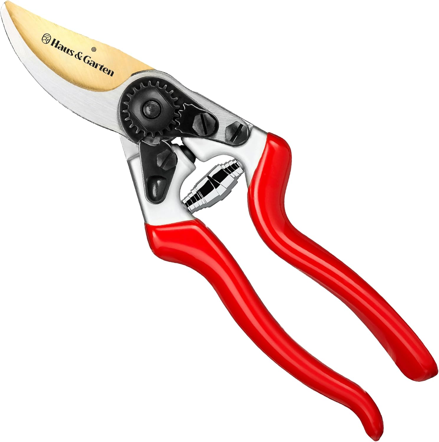 Ergonomic Bypass Pruners Professional Titanium Garden Shears Heavy Duty Hand Pruning Scissor