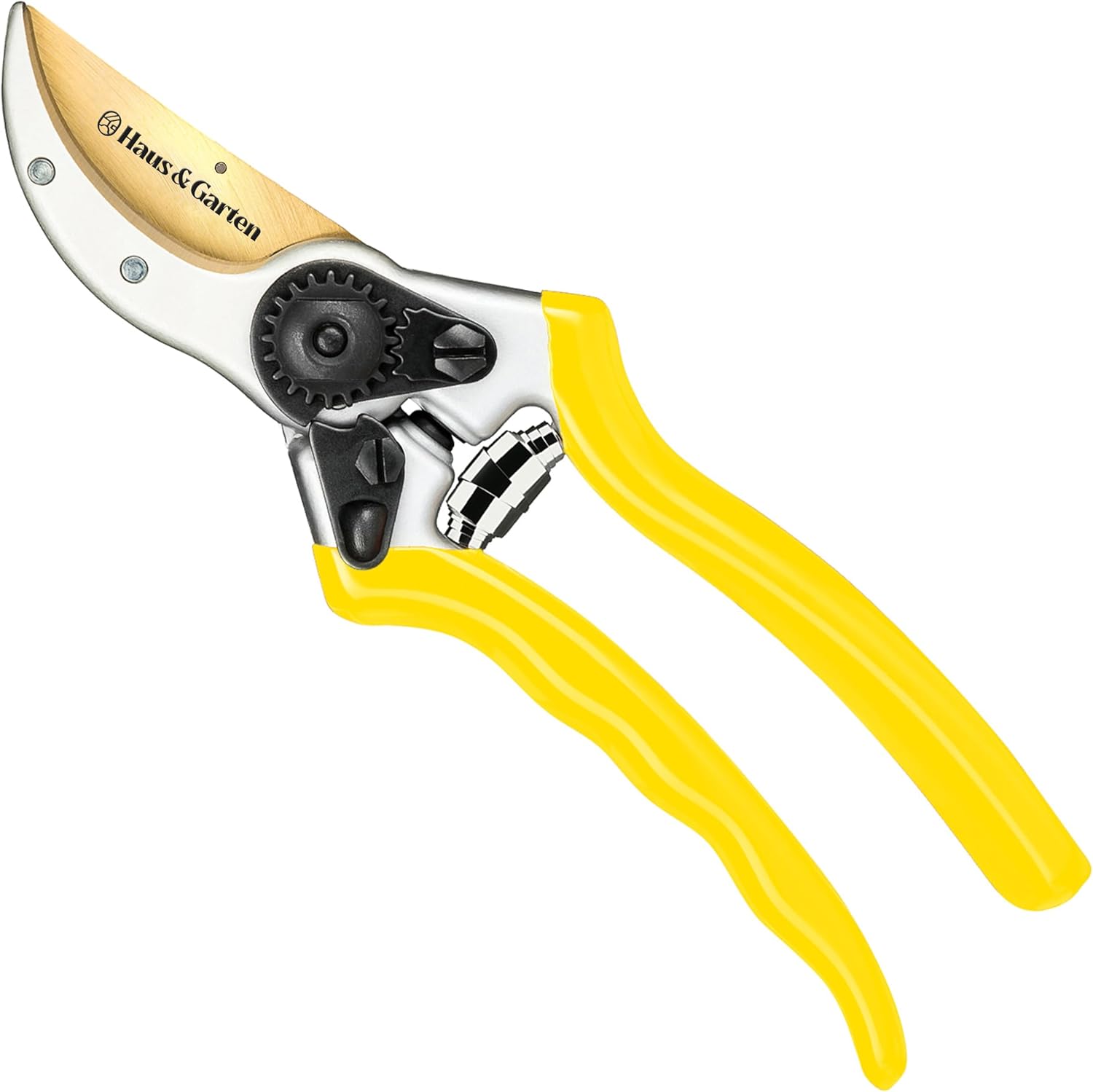 8.5" Professional Premium Titanium Bypass Pruning Shears - Pruners, Garden Shears, Heavy Duty Handheld Clippers, Pruner Scissor Tool