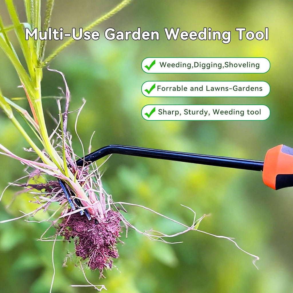 Stainless Steel Hand Weeder Tool for Garden Weed Removal Planting
