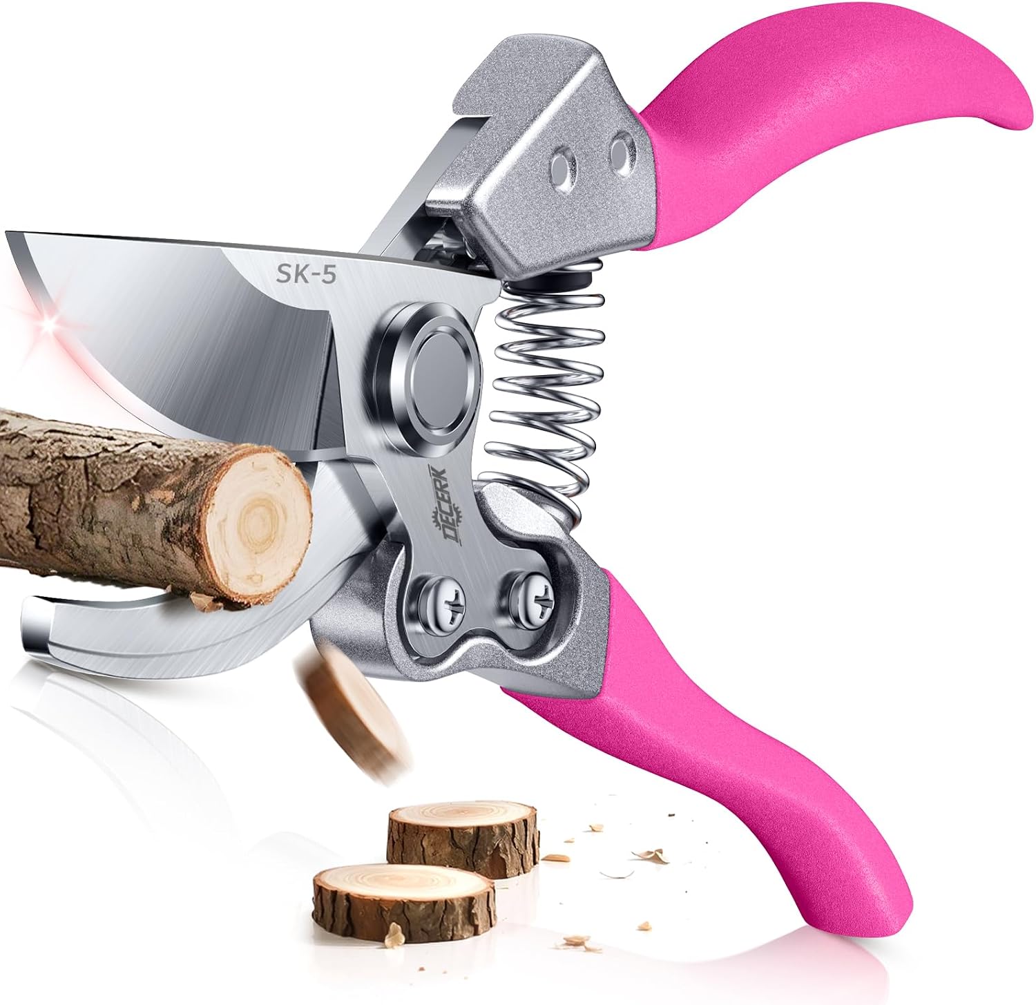 Professional Pruning Shears with Japanese Steel Titanium Blade for Garden Cutting