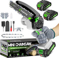 Mini Chainsaw Cordless 6 Inch Portable Electric Handheld Saw for Trees Branches