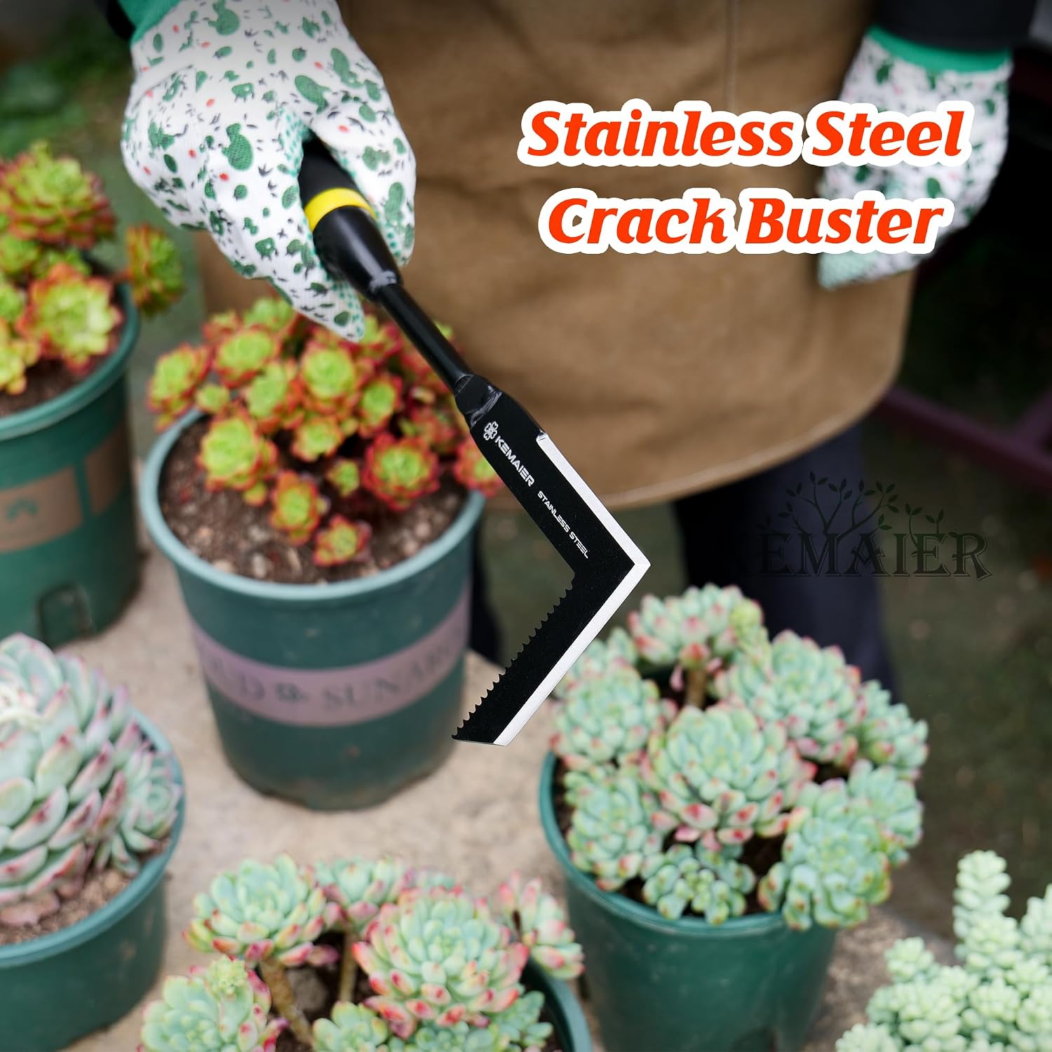 5-Piece Heavy-Duty Stainless Steel Garden Tool Set