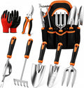 8 Pcs Stainless Steel Heavy Duty Garden Tool Set with Ergonomic Grip