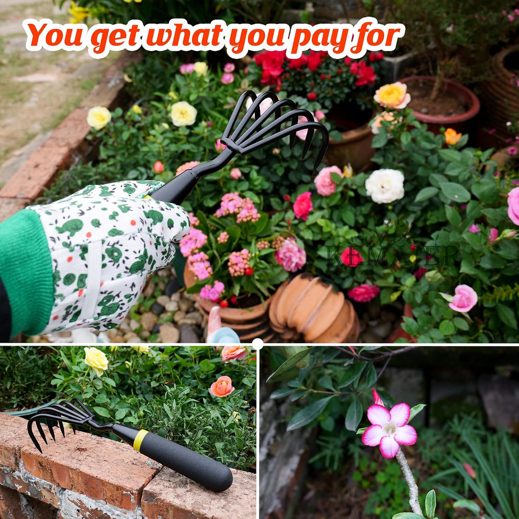 5-Piece Heavy-Duty Stainless Steel Garden Tool Set