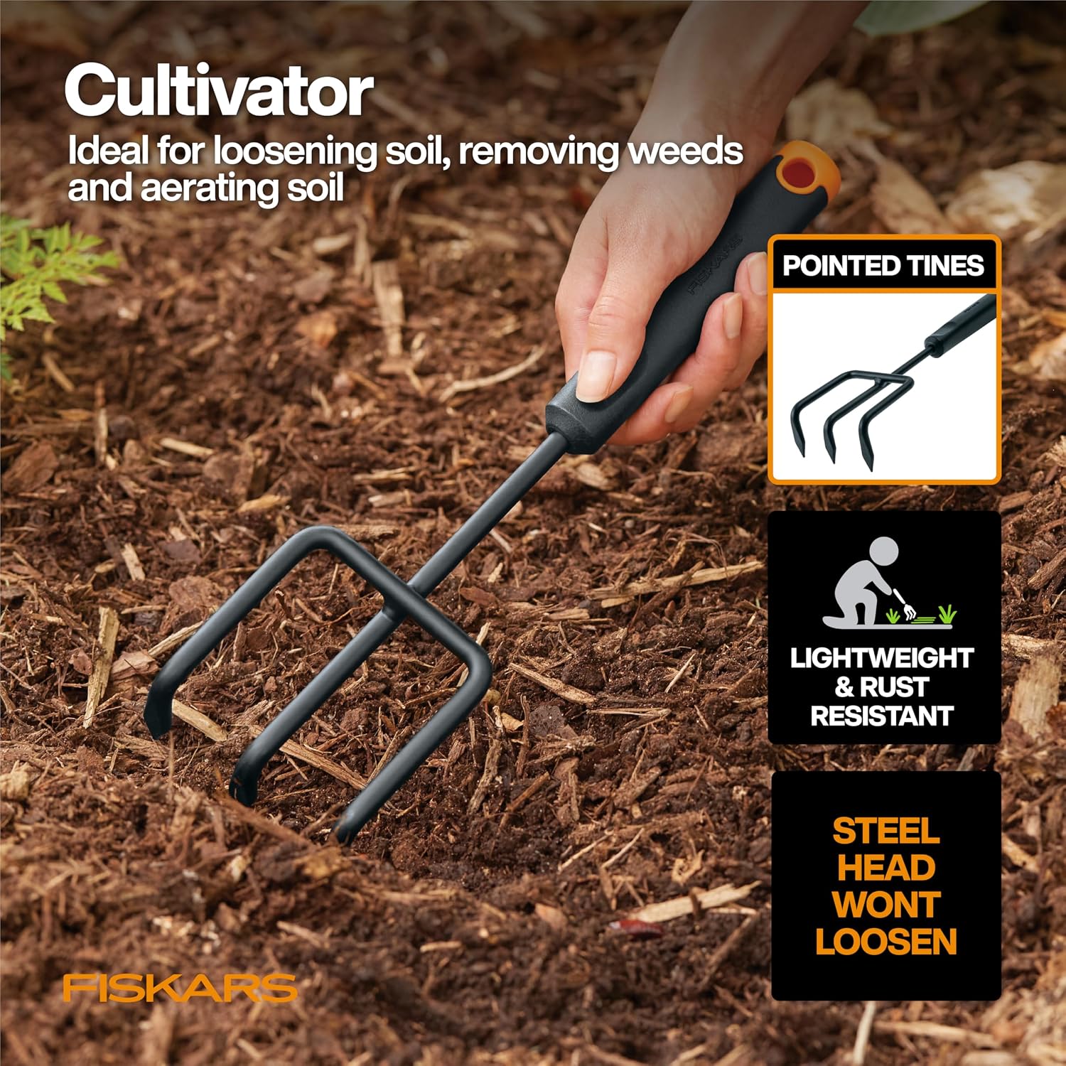 6-Piece Vegetable Gardening Essentials Tool Set with Garden Shears