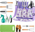 11-Piece Gardening Tool Set with Ergonomic Crossbody Bag for Women Men